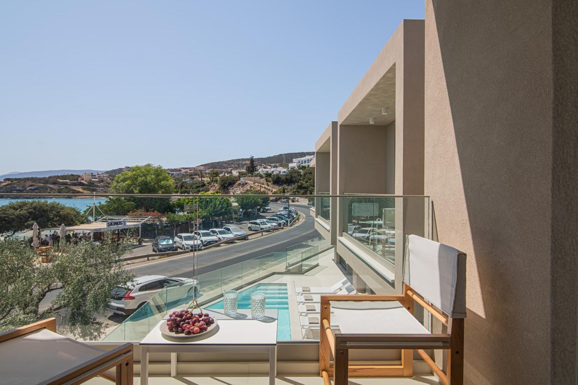Beachfront Villa Edem Dedicated Beach Space - Heated Pool Agios Nikolaos  Exterior photo